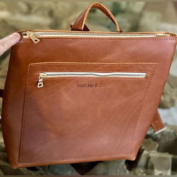 🎸Portland Leather🎸🔥NWT🔥Classic Tote Backpack - Picture 6 of 16